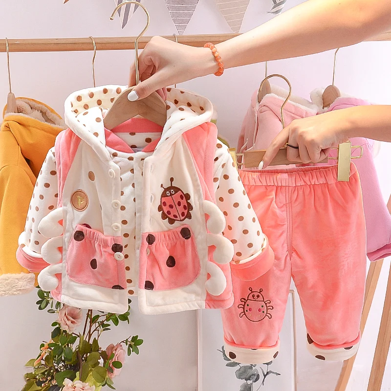 

Girls thin cotton lace three piece suit Princess
