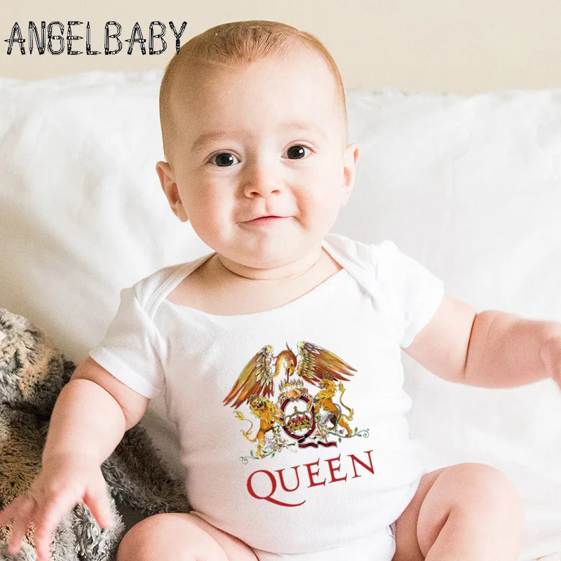 Barboteuse imprimée pour nouveau-né, combinaison pour bébé, Freddie Mercury The Queen Rock Band, vêtements d'été pour garçons et filles