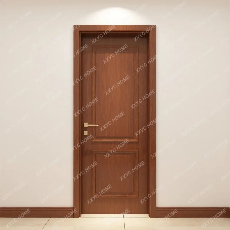 XX Customized High-Grade Wooden Door Home Cinema Soundproof Insulated Interior Narrow Door Villa Sound Reduction Energy Saving