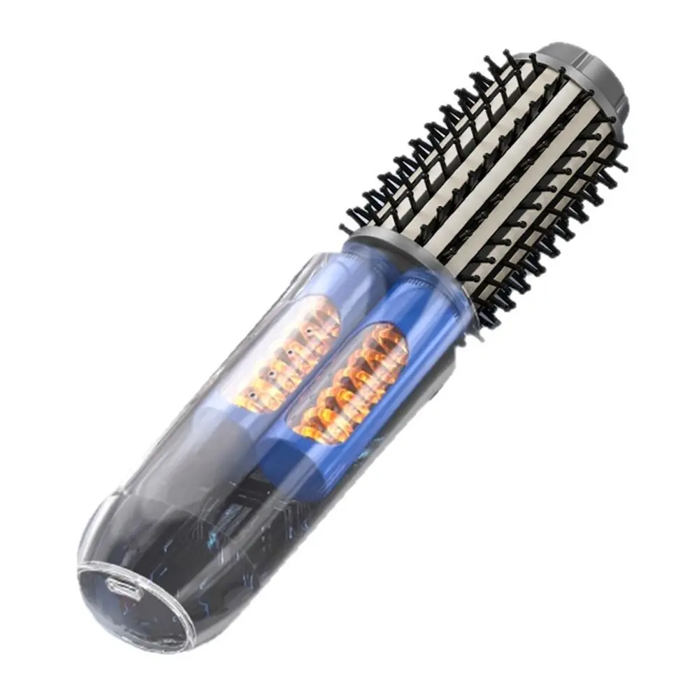 

Hot Cordless Ionic Hair Straightener Brush USB Rechargeable Portable Straightener Curler Anti Damage 2 in 1 Hot Comb Hair Care