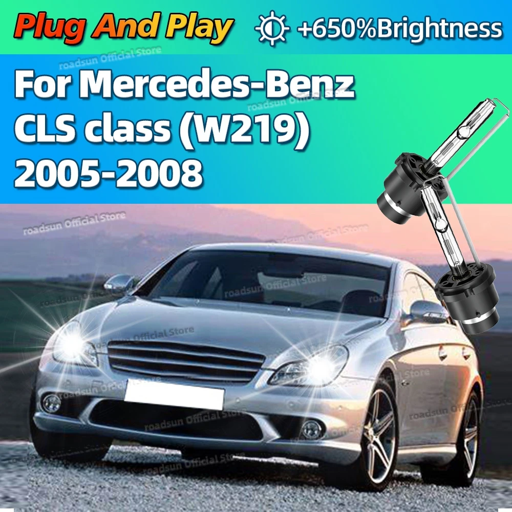 

Xenon 35W 6000K White Car HID Headlight Replace D2S Light Bulbs For Mercedes Benz CLS class W219 2005 2006 2007 2008