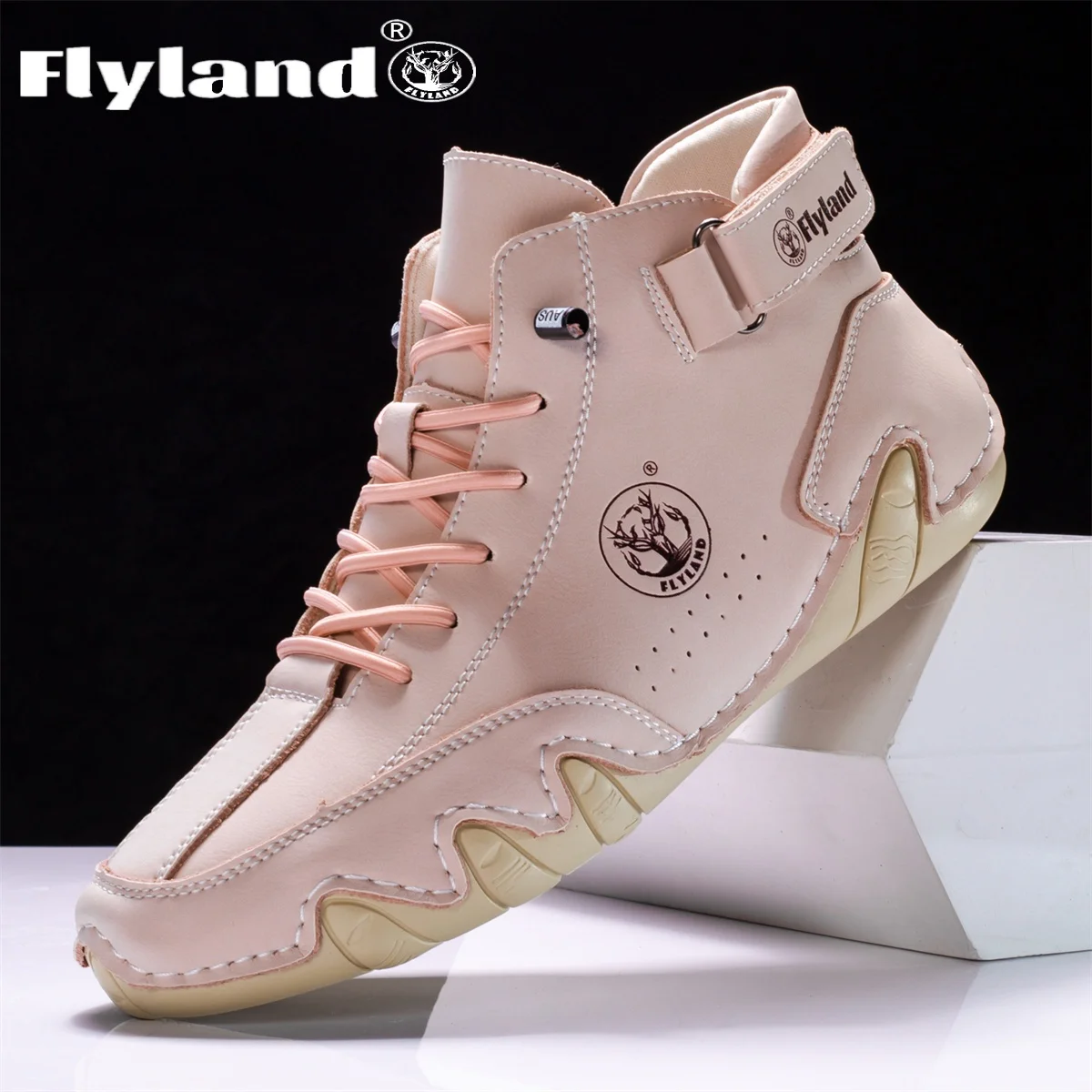 

FLYLAND Women's Fashion Sneakers Outdoor Leisure Ankle Boots Comfortable Driving Work Shoes