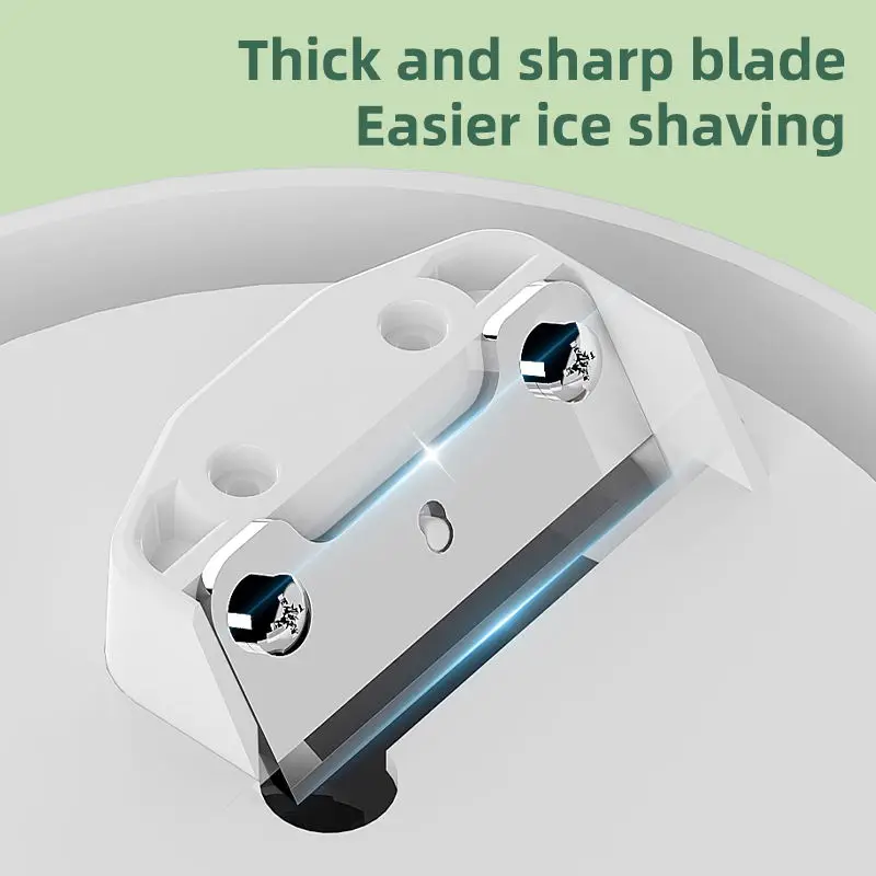 Ice Maker Mini Electric Shaved Ice Machine 135w Portable Snow Cone Maker Ice Crusher Dual Tone Adjustment