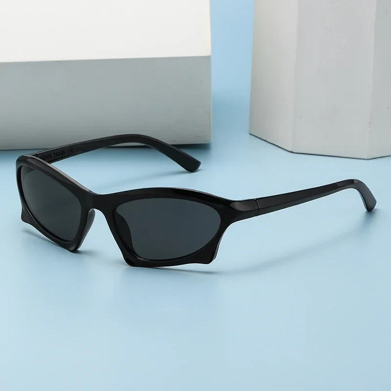 

Steampunk Irregular Sunglasses Sports Goggle New Women Men Fashion Sun Glasses Punk Eyewear Female Y2K Shades Eyeglasses UV400