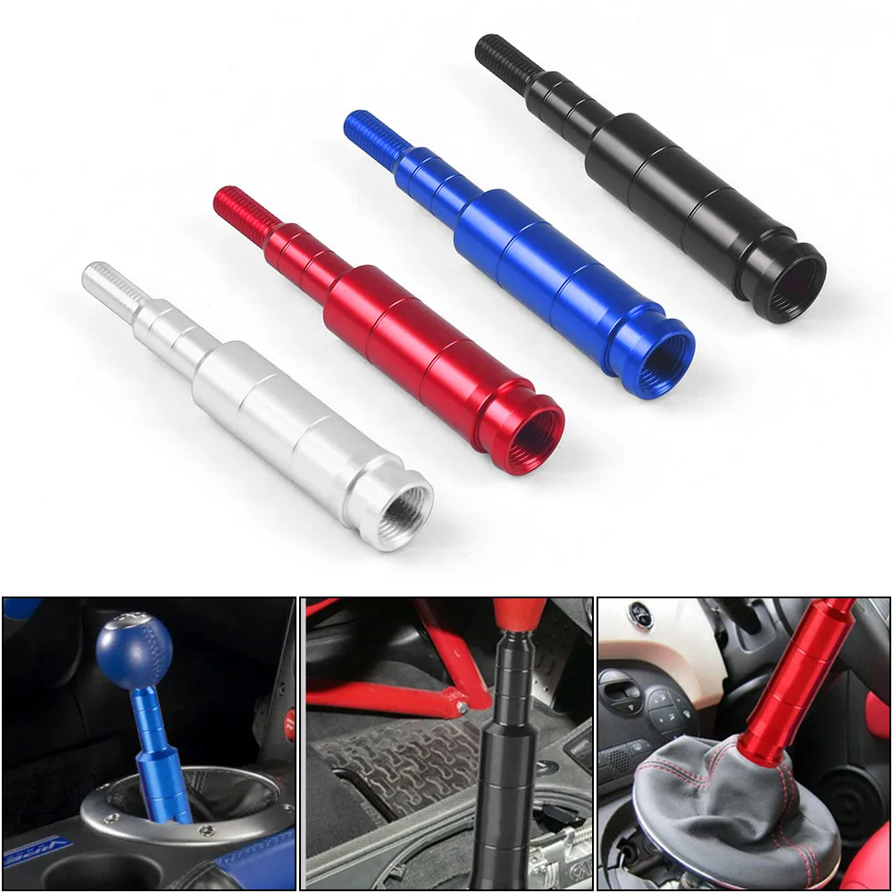 133mm Aluminum Shift Knob Extender Extension Lever Gear Manual Shifter Rod M10x1.5 Straight Lever Extender For Honda