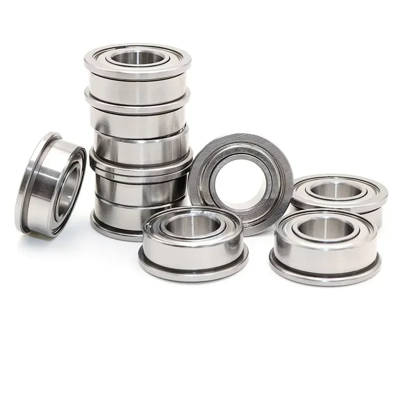 10 Pcs MF105ZZ Deep Groove Flange Ball Bearings 5x10x4mm Double Shielded Miniature for 3D Printer