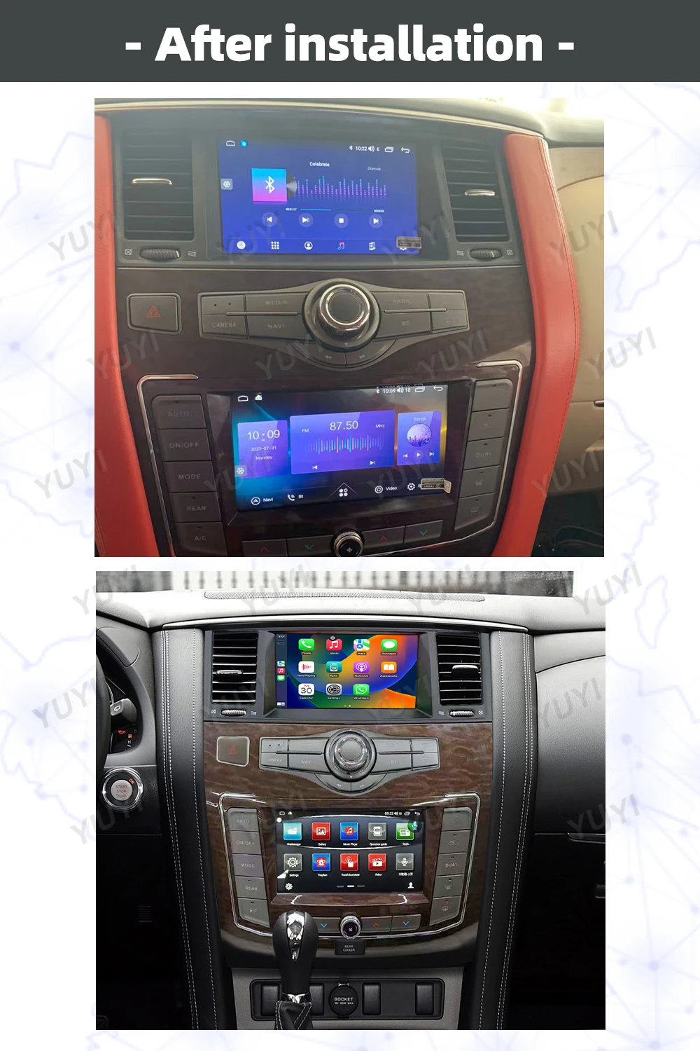 8 Inch Android 10 Car Radio For Nissan Armada Patrol Y62 Infiniti QX56 QX80 2010-2020 GPS Navigation DVD Stereo DSP Multimedia