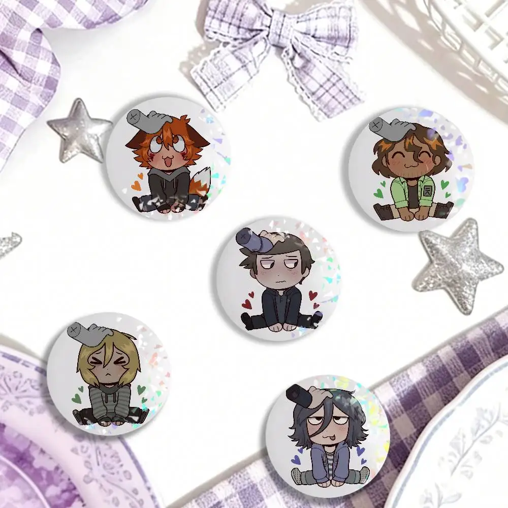 Novel B-boyfriend To Death Laser Badge Creative Brooches Backpack Accessories Make Great Gifts For Friends Children