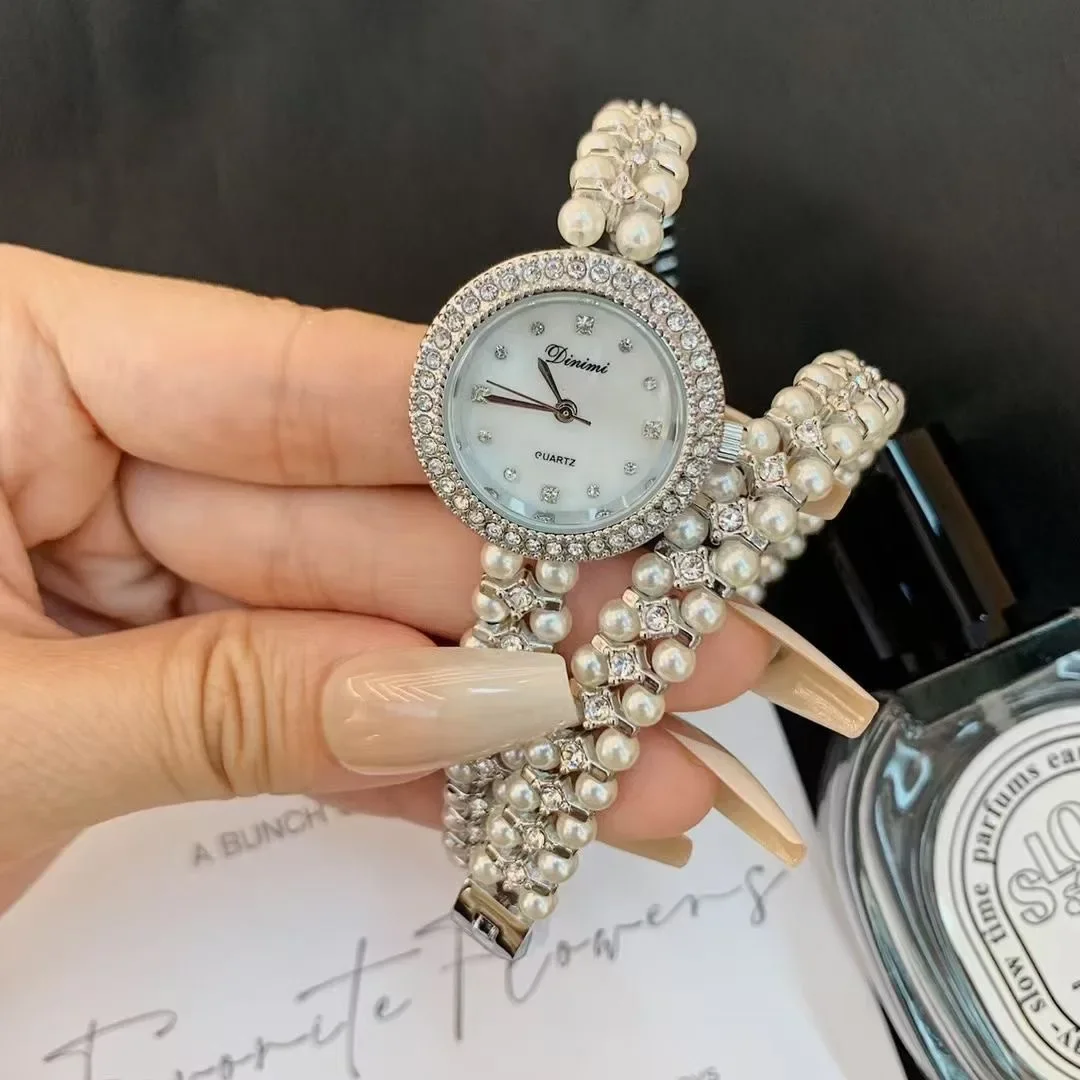 Jam Tangan Kuarsa Wanita Baru Jam Tangan Wanita Baja Tahan Karat Reloj Mujer Jam Persegi Oval Emas Dial Bunga Berlian Sederhana Mewah