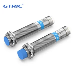 GTRIC Connector Type Inductive Proximity Switch Sensor NPN PNP M12 Pluggable Serie DC 6-36V AC 90-220V Sensing Distance 2mm 4mm