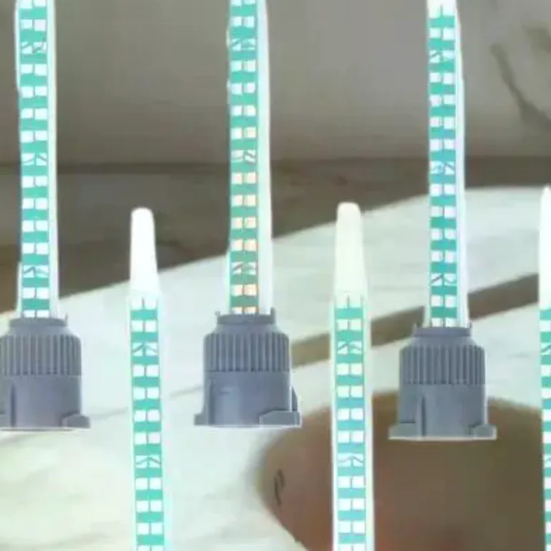 10pcs Epoxy Adhesive Mixing Nozzle Static Mixing Nozzle MB5-16L Mixing Tube (1:1Ratio) For AB Glue Gun Liquid Mixer
