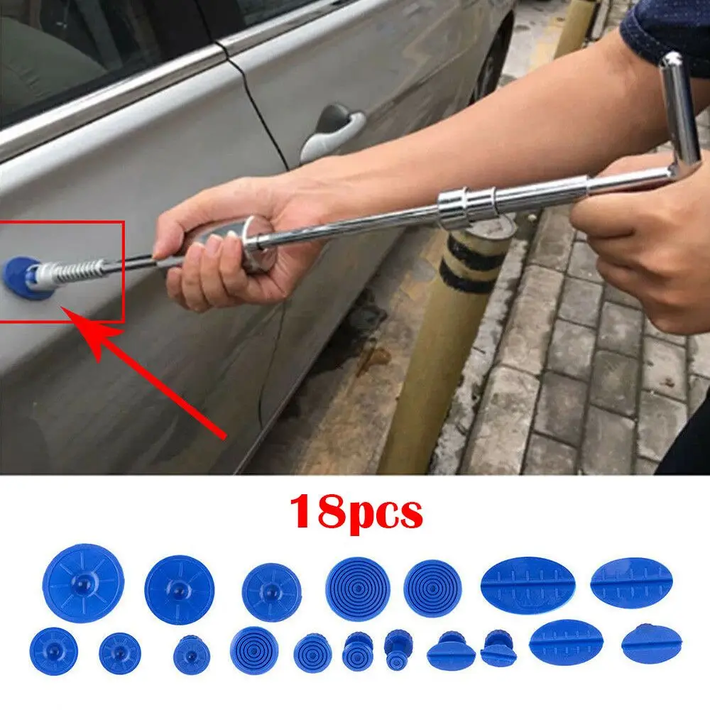 Outils pratiques et utiles pour la réparation des joints de carrosserie automobile, outil de débosselage de voiture, extracteur de levage, ensemble de 18 pièces