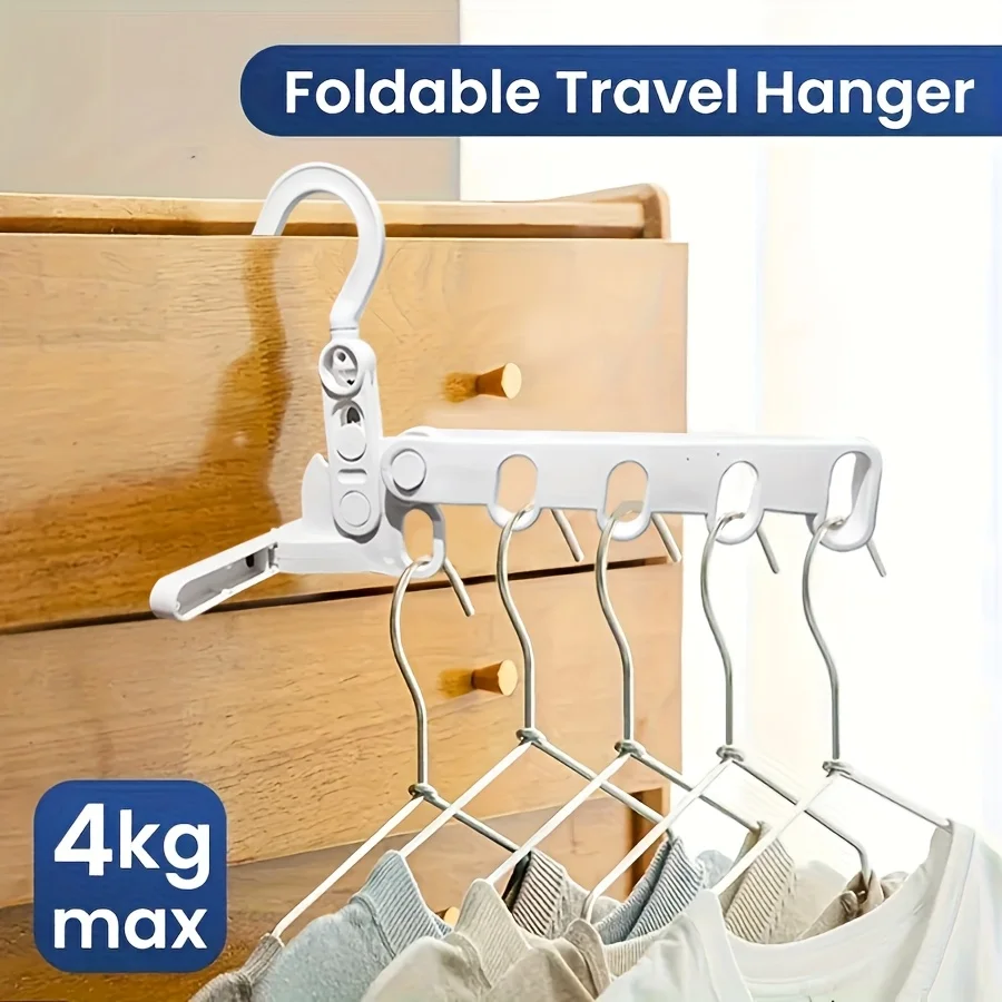 2pcs Air Conditioning Drying Racks, Travel Folding Clothes Hangers, Multifunctional Portable Indoor Clothes Hangers for Hotels