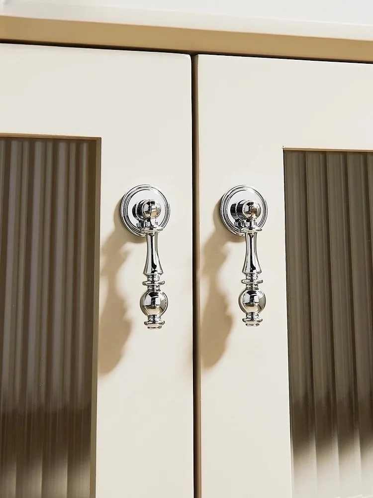 Modern Simple Fashion Gold Silver Stain Brass Drop Pendant Drawer Shoe Cabinet Cupboard Kitchen Cabinet Door Knob Bronze Handle