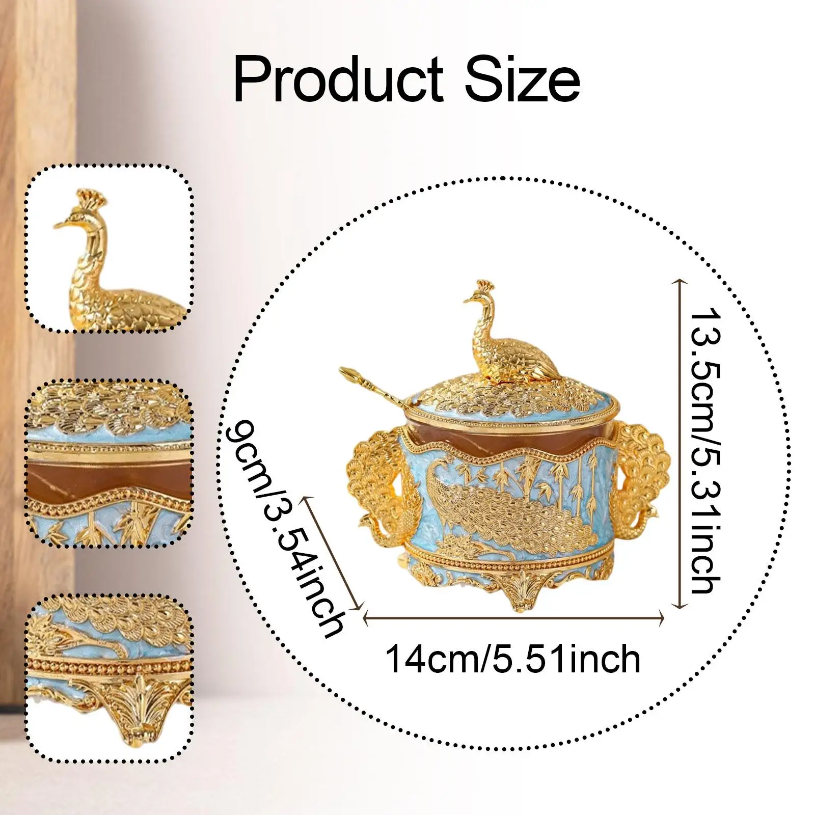 Sugar Bowl Candy Holder Pepper Dispenser Seasoning Jar Sugar Container for Coffee Bar Home Restaurant Baking Kitchen Countertop