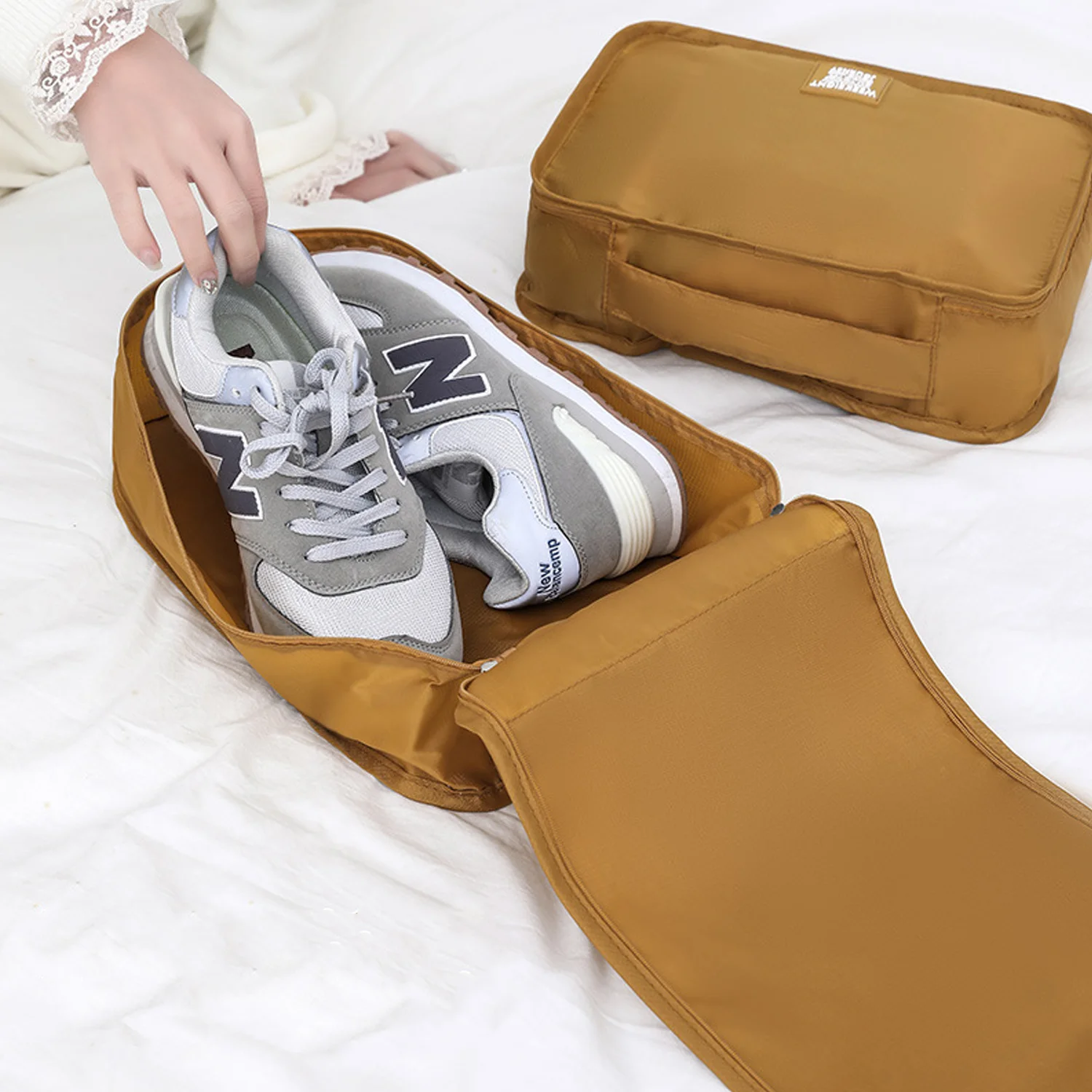 6pcs Large Capacity Travel Storage Bag Set Clothes Sorting Organizer Suitcase Pouch Case Shoes Packing Cube Luggage Versatile
