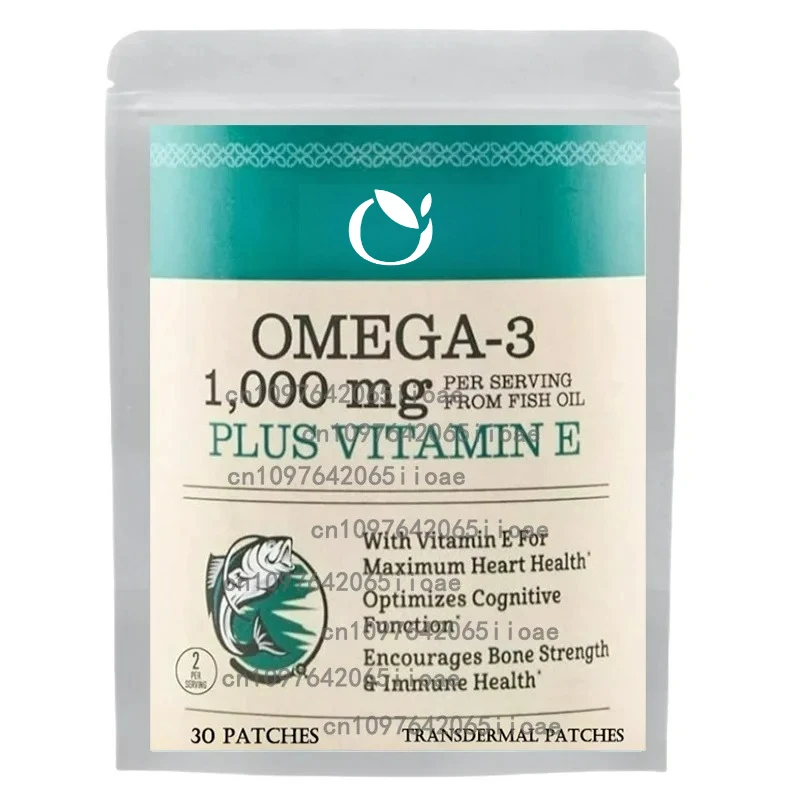 

Omega 3 Fish Oil Transdermal Patches Support Heart, Brain, Joints, Skin, Eyes & Immune Health 30 Patches