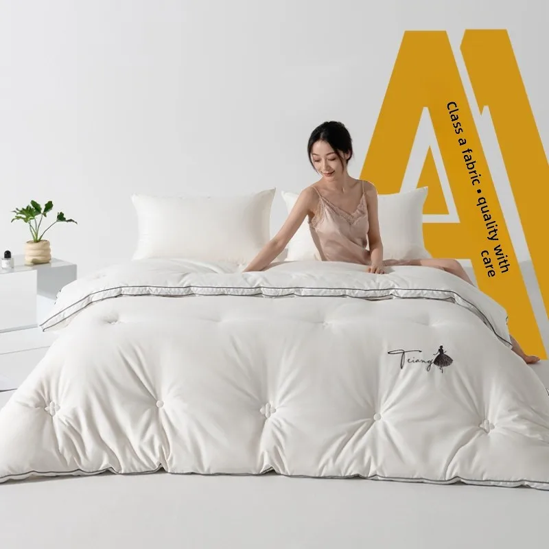 Autumn Winter Thickened Baby Safe Pure Cotton Long Staple Soybean Comforter Hotel Home Warmth Winter Quilt Thickened Keep Warm