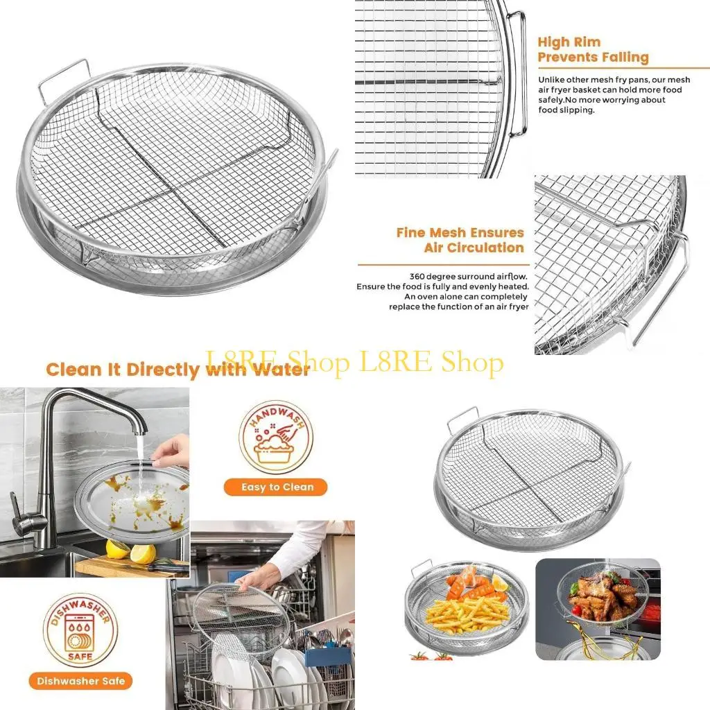 오븐 바삭 바삭 대차를위한 L8RE 에어 프라이어 바베큐 그릴 홀더 스테인리스 스틸 랙 비 스틱