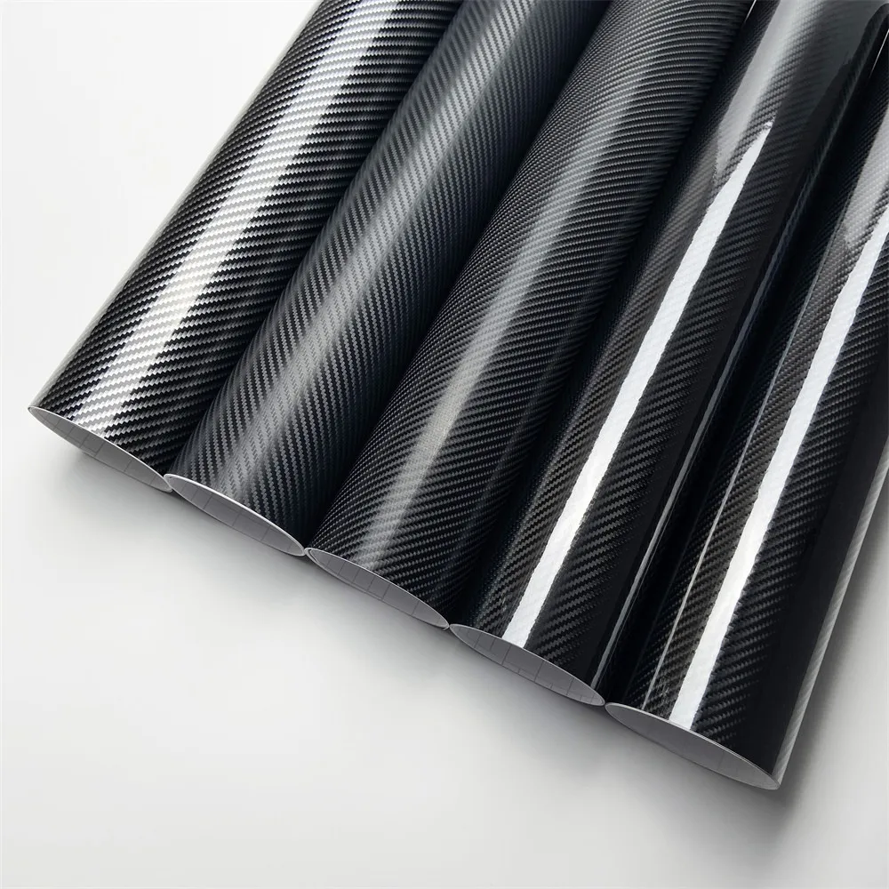 

2D-6D Black Carbon Fiber Vinyl Wrap Film Carbon Wrapping Foil For Car Motorcycle Styling Decal