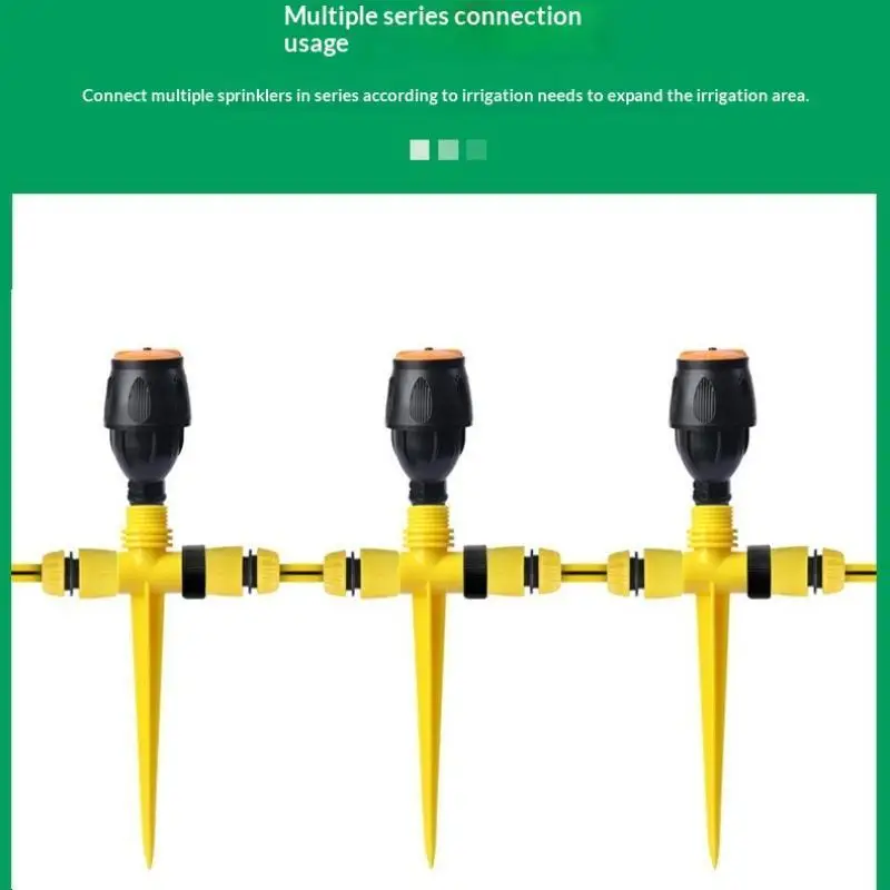 1/2/4Pcs Automatic Rotating Sprinkler 360 Degree Garden Watering Nozzle Gardening Irrigation Watering Flowers Watering Vegetable