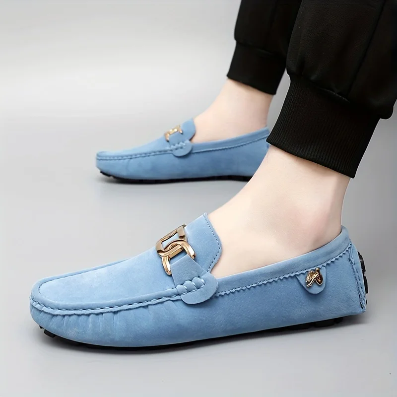 Flat shoes 2024 new women\'s flat shoes moccasins men\'s casual  Large size color boat shoes Loafers, driving walks