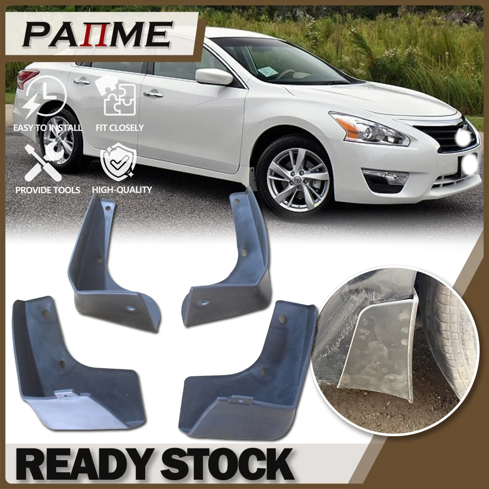 

Car Mud Flaps For Nissan Altima 133 4 door 2013 2014 2015 2016 2017 Mudguard Splash Guards Front Rear Fender Mudflaps YC101128