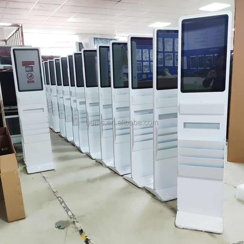 

21.5 Inch Vertical Android LCD Display Touch Screen Kiosk Newspaper Magazine Floor Standing Digital Signage