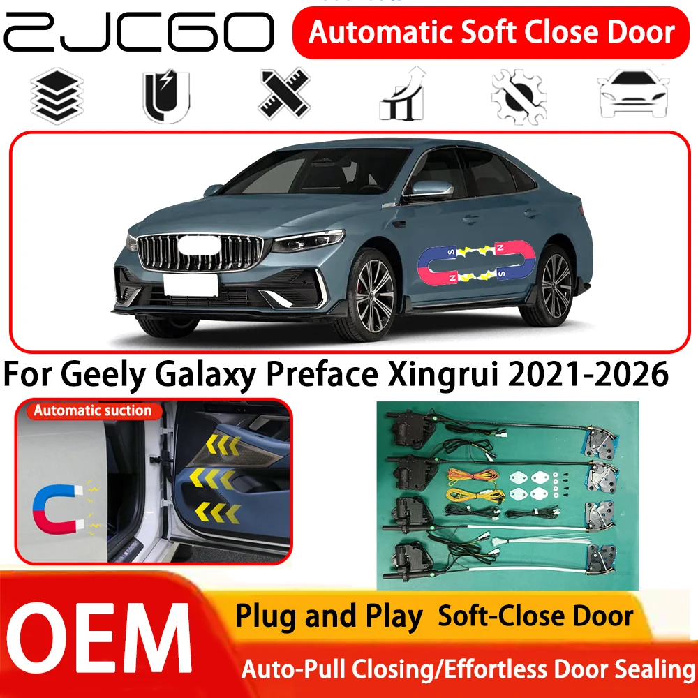 

Система автоматического мягкого закрывания дверей (Soft Close) для Geely Galaxy Preface Xingrui 2021-2026, OEM, Plug and Play