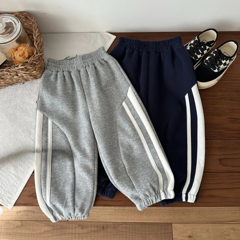 

2026 Unisex Kids‘ Sport Pants, Spring Autumn Casual Long Trousers for Toddlers Kindergarten Bottoms New Arrival