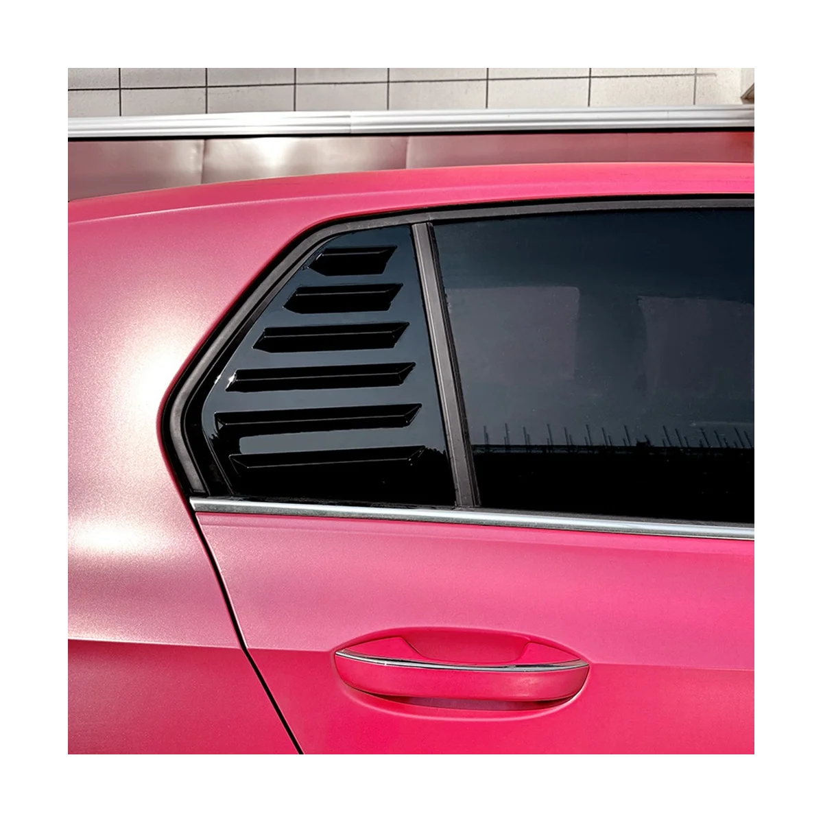 

Car Side Rear Window Blind Shutter Side Vent Cover Trim Decoration for VW Volkswagen Golf 8 MK8