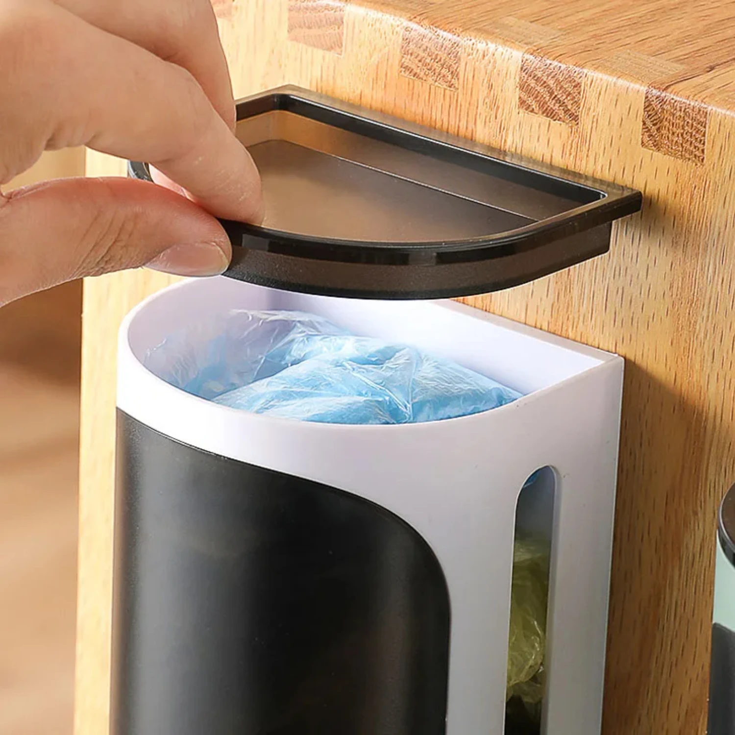 Wall-Mounted Garbage Bag Storage Box Kitchen Storage Bathroom Organizers Plastic Bag Containers Wall Shelf Home Supplies