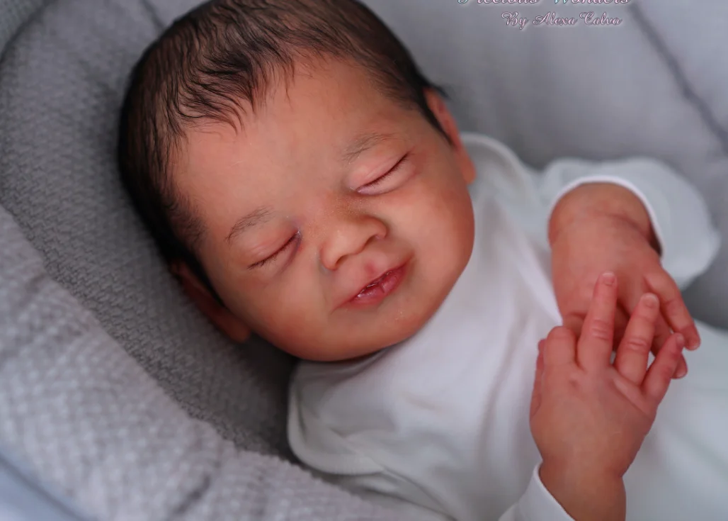 SANDIE 18 inch Reborn Vito Doll Kit Slapende baby Levensechte Soft Touch Onvoltooide poponderdelen