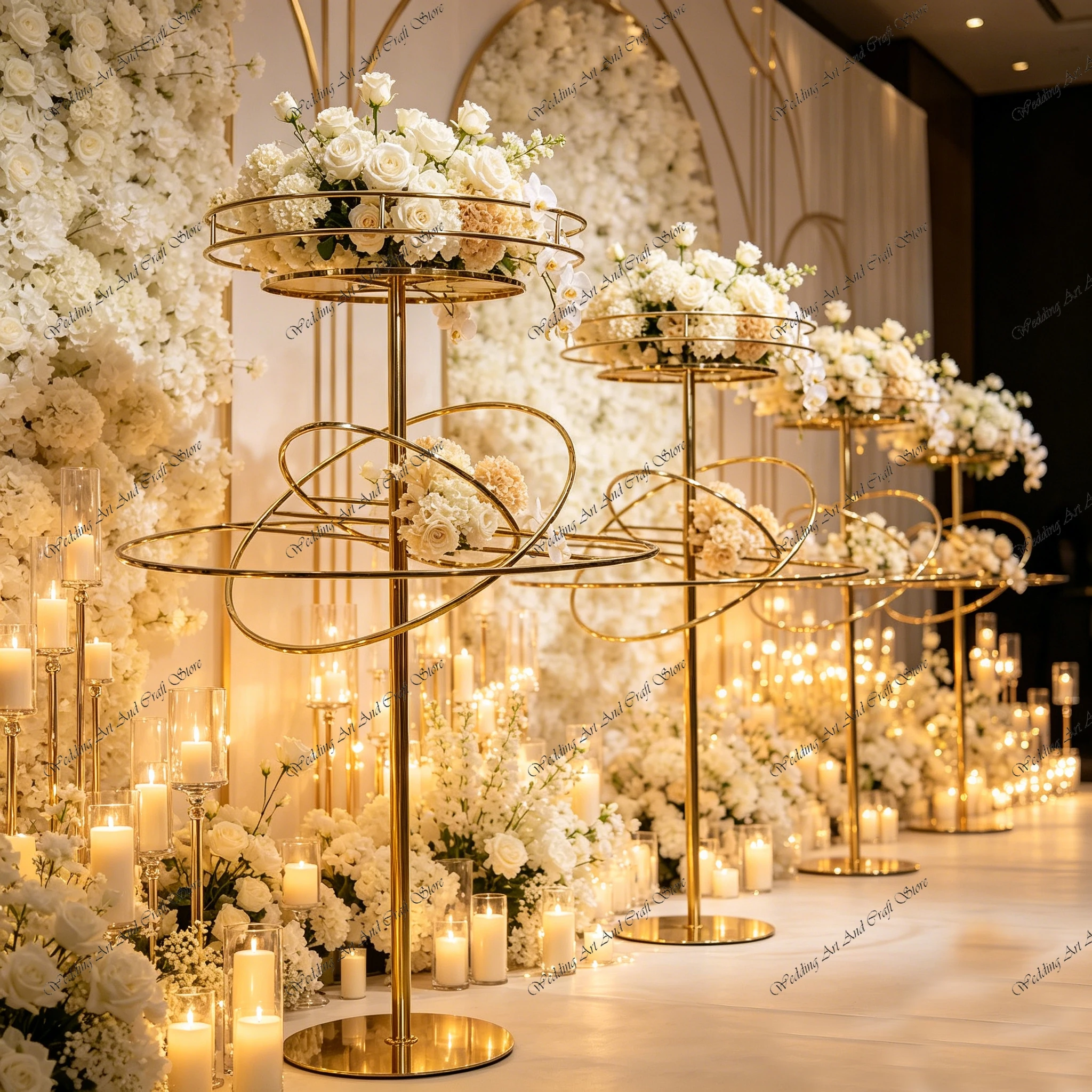 2-8pcs f30 150cm Wedding Table Flower Arrangement Iron Art Flower Stand Floral Riser Display Pedestal Flower Rack Stand ivy1185