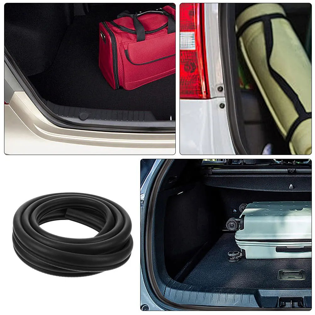Protetor de para-choque de carro feito de borracha resistente, proteção anticolisão, fácil instalação, tira de peitoril de porta-malas, protetor de para-choque traseiro