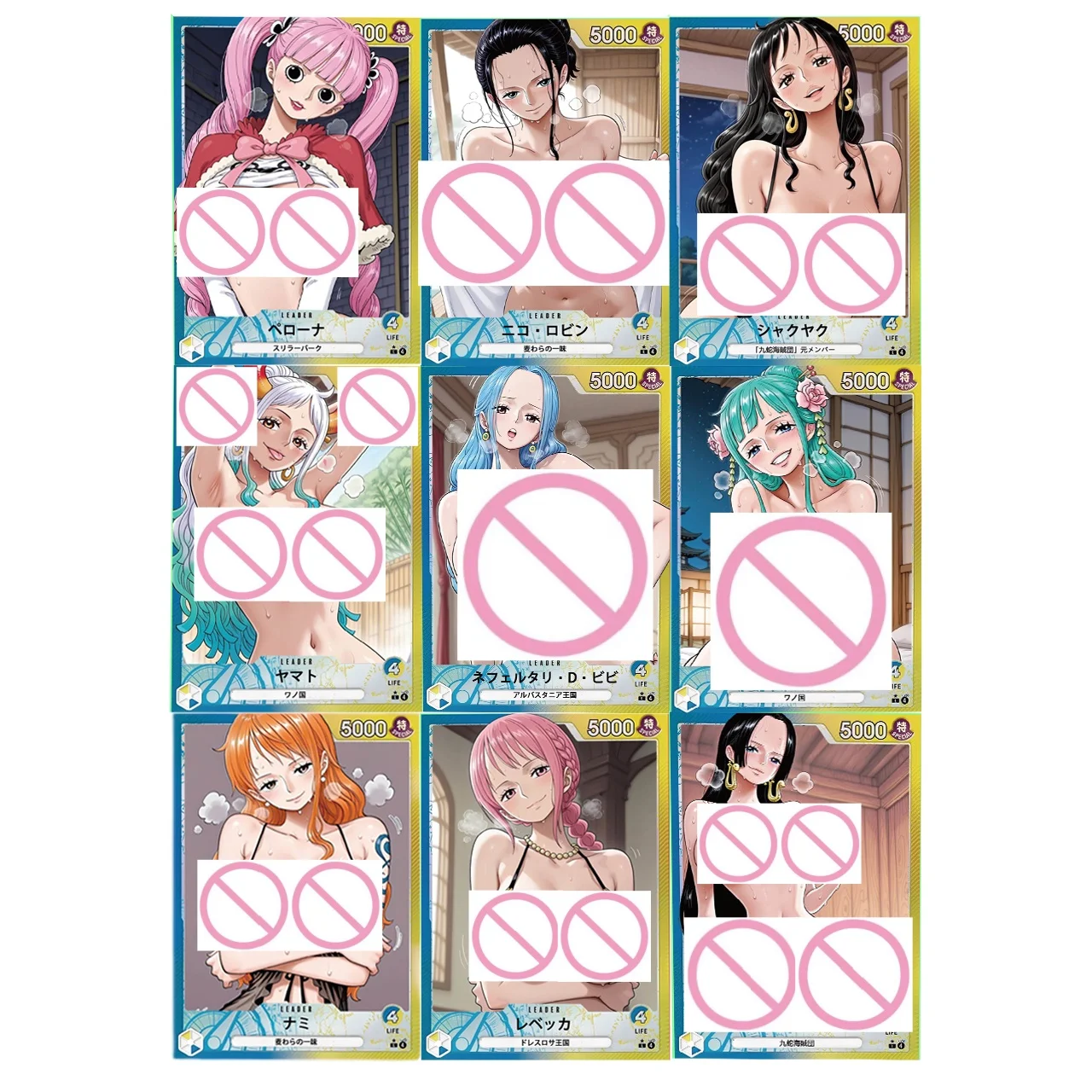 

Коллекционная карточка One Piece: Богиня ACG, DIY, Нико Робин, Нефелтари, Виви, Перона, Флаш-карта, Боа Хэнкок, крупный план, аниме, игровая коллекционная карточка