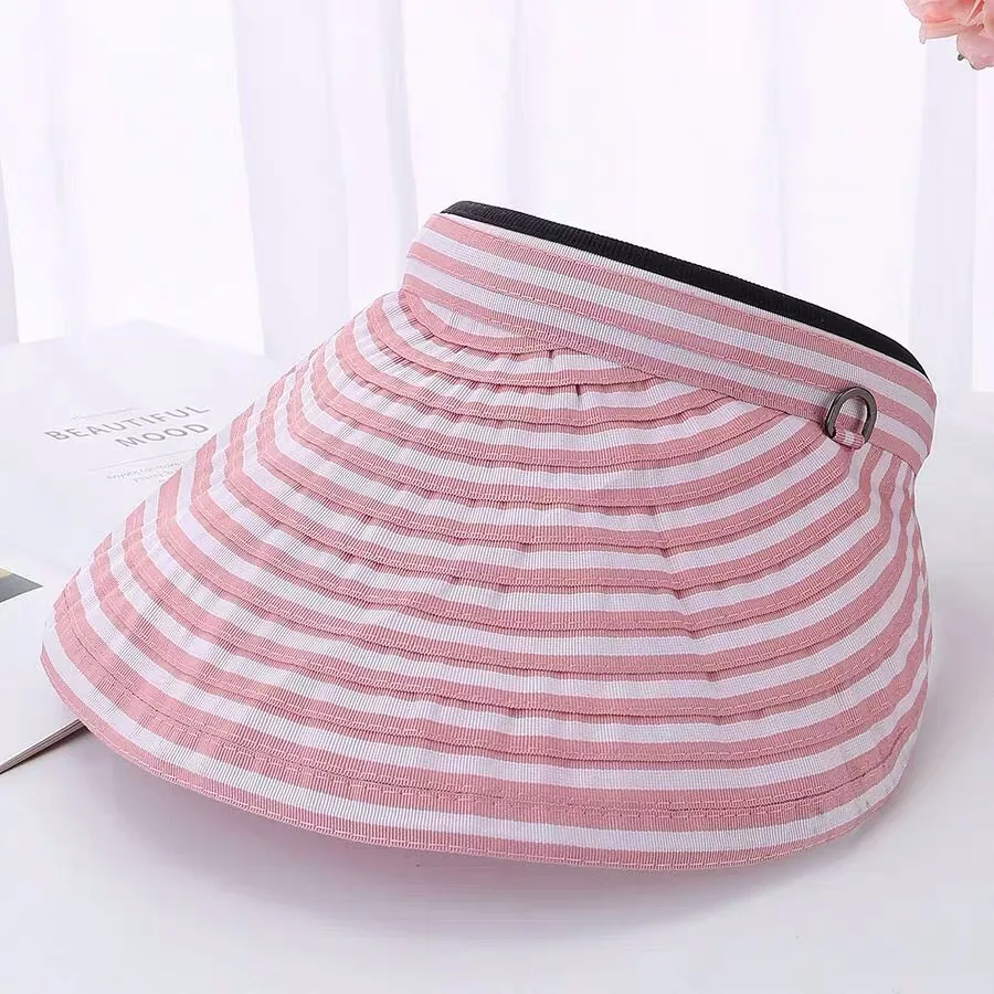 

Women's Spring and Summer Beach Vacation Foldable Quick Drying Sun Hat Korean Casual Versatile Empty Top Caps