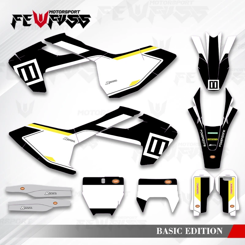 

Графические наклейки Fewfuss, наклейки на мотоцикл, фон на заказ для Husqvarna TC FC TX FX FS 2016 17-18 TE FE 2017 2018 2019 001