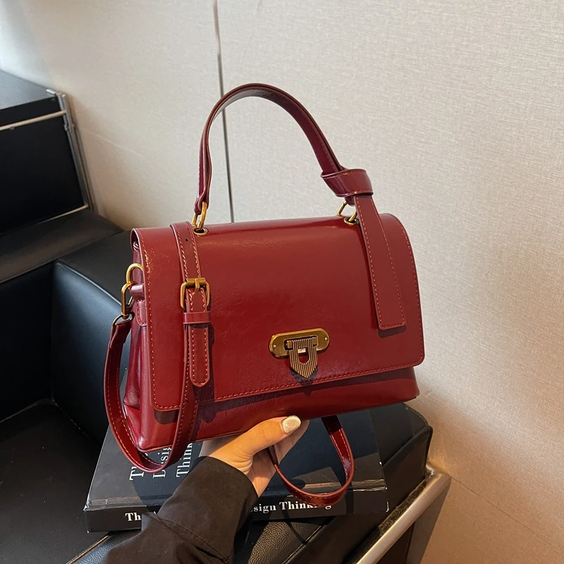 กระเป๋าถือหนังแท้สำหรับสุภาพสตรี สไตล์กระเป๋าโท้ตขนาดใหญ่ แบรนด์หรู แฟชั่นคลาสสิก สง่างาม ต้องมี