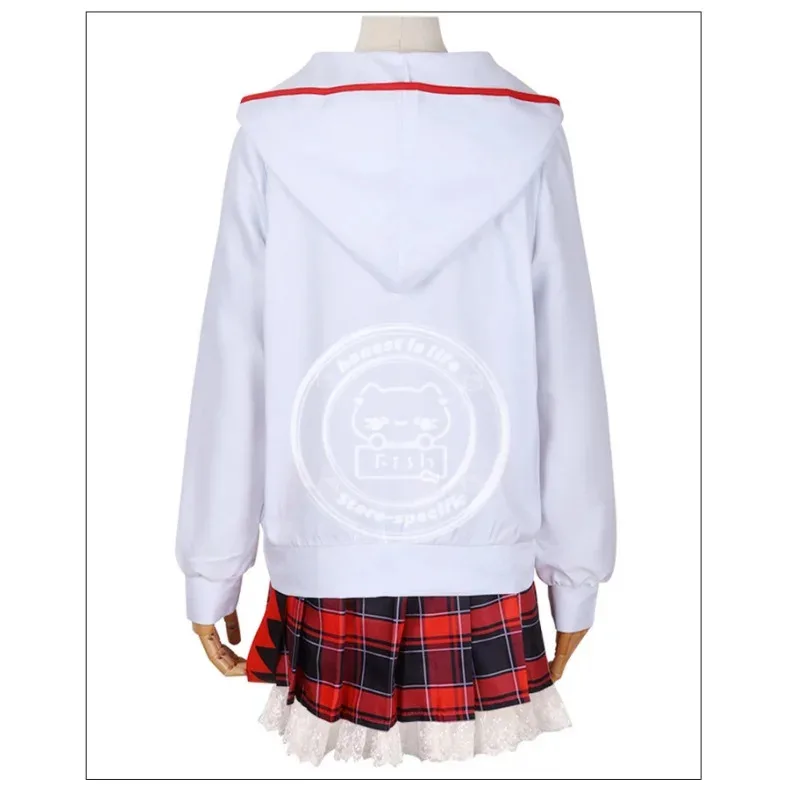 sisi-2233アニメプロジェクト世界カラフルステージキャラクターパフォーマンスセット初音赤メガネミクコスプレ服-jk-スカートハル