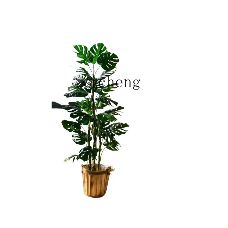 large turtle bamboo simulation tropical plant landscaping decoration indoor bionic potted plant ornament
