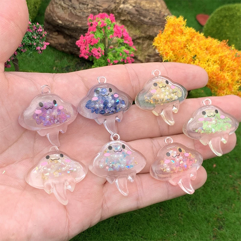 1/7Pcs Luminous Manta Ray Marine Animal Ornament Mini Cartoon Devilfish Figurines DIY Fish Tank Landscape Decoration