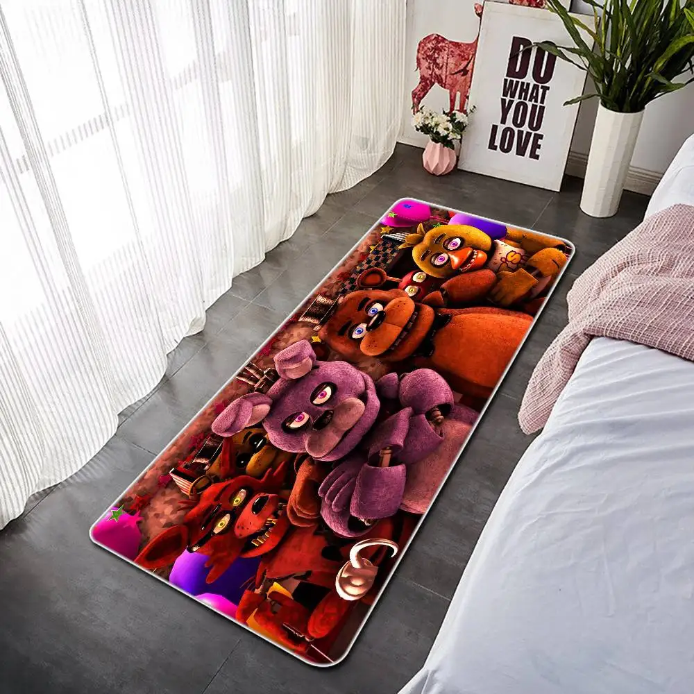 Cute F-FNAF Floor Mat Entrance Doormat Bath Mats Non-slip Mat Carpets Carpet Entrance Of House Custom Kitchen Foot Mat Cute Rug