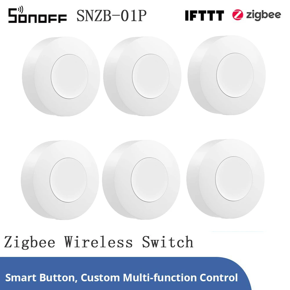 New SONOFF Zigbee Wireless Switch SNZB-01P Button Smart Scene Switch Home Automation Control for eWeLink APP Alexa Smartthings