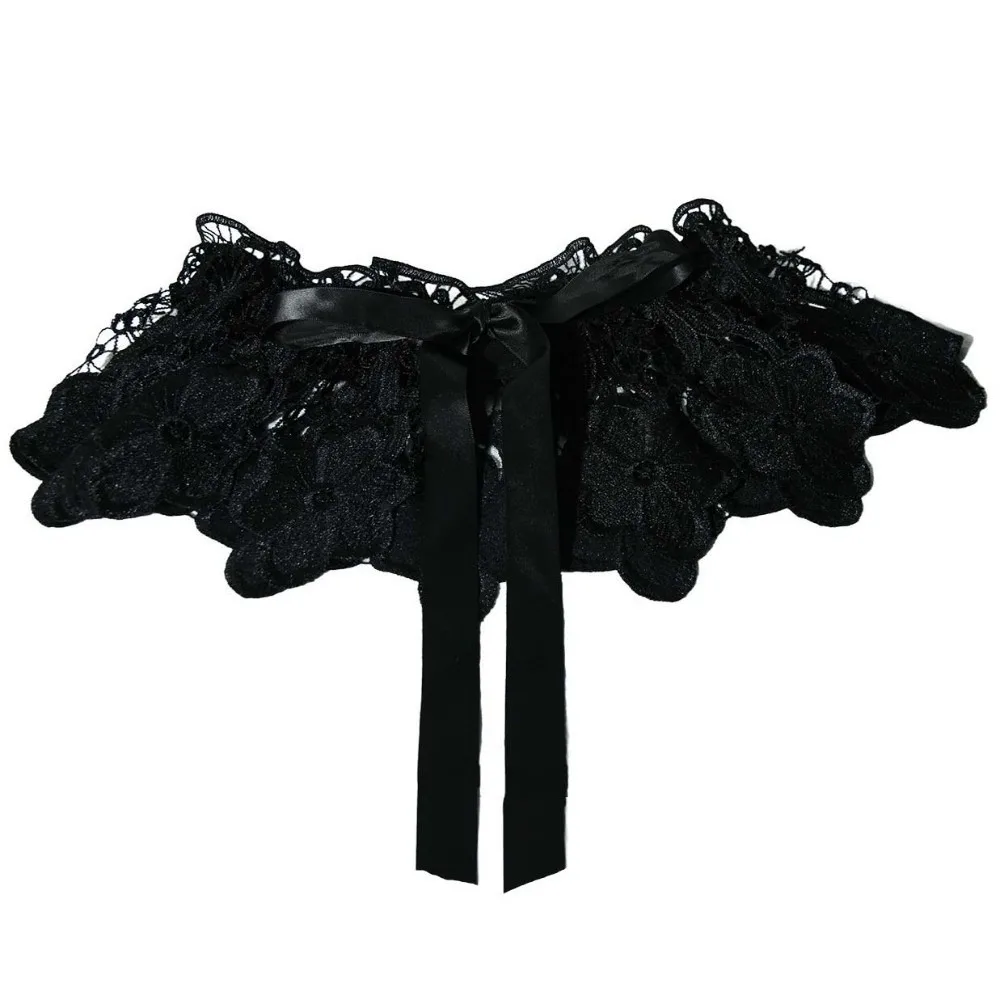 acessorios-para-camisas-cinto-corset-largo-preto-de-cor-solida-com-renda-vazada-e-elastico-para-vestido