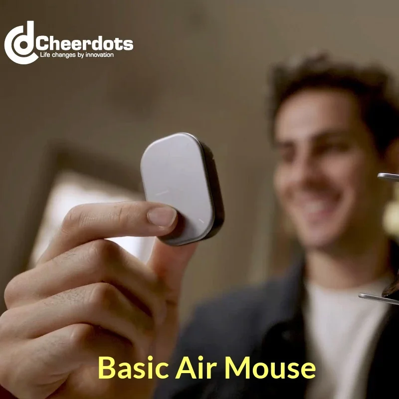 Cheerdots 2 Dual-Mode Wireless Air Mouse Portable Presentation Remote Bluetooth Controller for Laptop Tablet Office Meeting