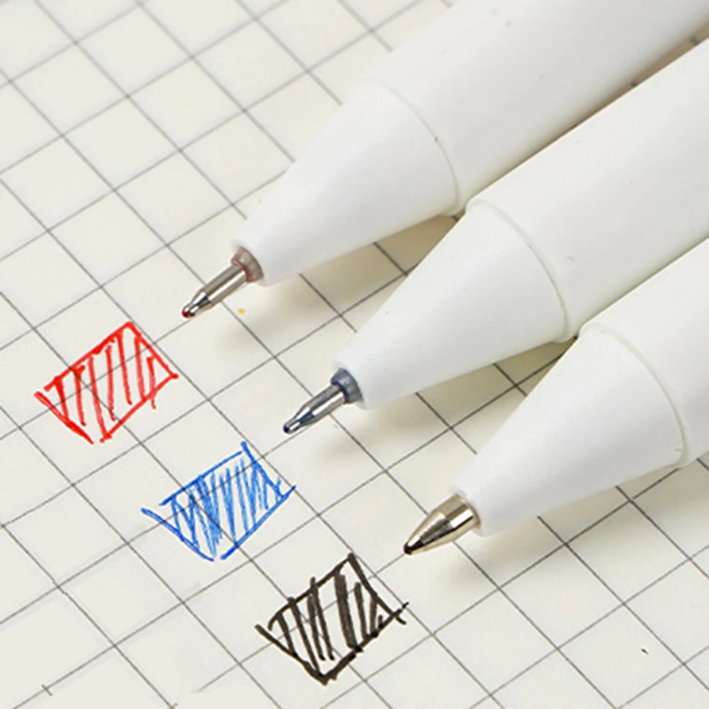 Einziehbares Gelstift-Set mit Stiftminen, rote, schwarze, blaue Tinte für Schüler, Schreibwaren – Detail 6