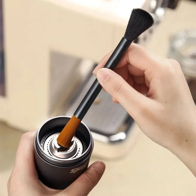 Escova de limpeza para balcão de café, moedor de café, máquina de café semiautomática, escova de cerdas macias para pó de café, ferramenta para café