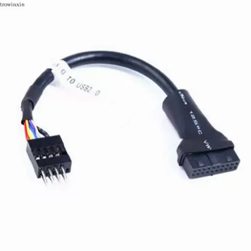 USB 3.0 to 2.0 Adapter Cable Chassis Front Panel to Mainboard 20 Pin to 9 Pin Header Wire for PC Case Motherboard Connection