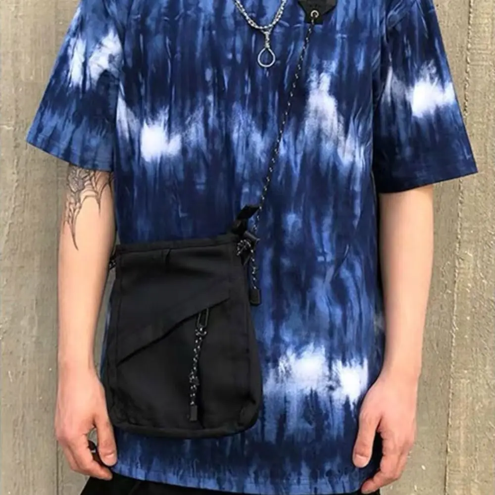 

Универсальная быстросохнущая нейлоновая сумка на плечо Harajuku, портативная мужская сумка через плечо, сумка для монет, корейский стиль, пакет для мобильного телефона на каждый день